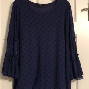 Ruffle sleeve blouse